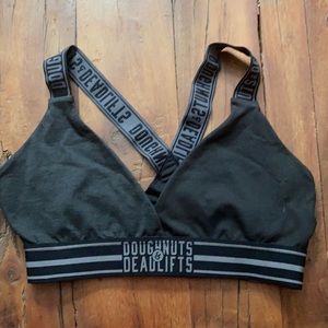 Doughnuts & Deadlifts Sports Bra